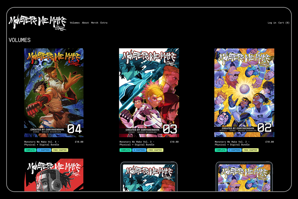 Monsters we Make website