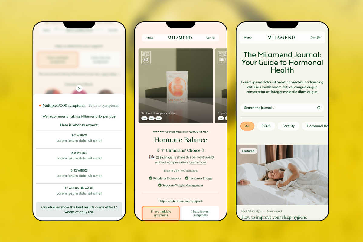 Milamend website