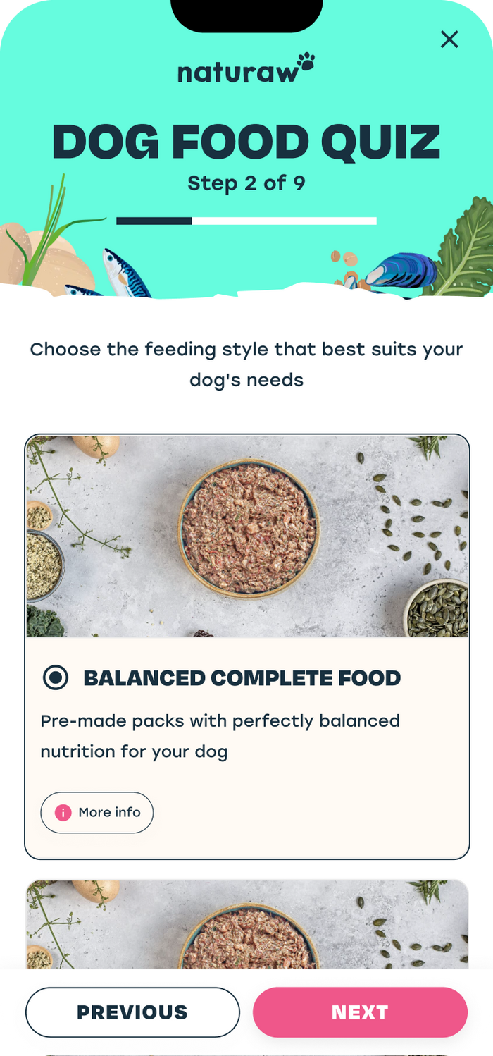 Naturaw website screen