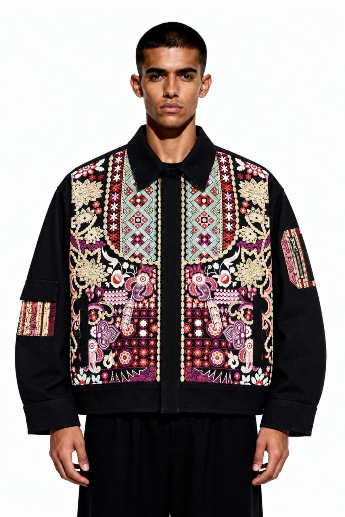 The Rastah script, embroidered on the back