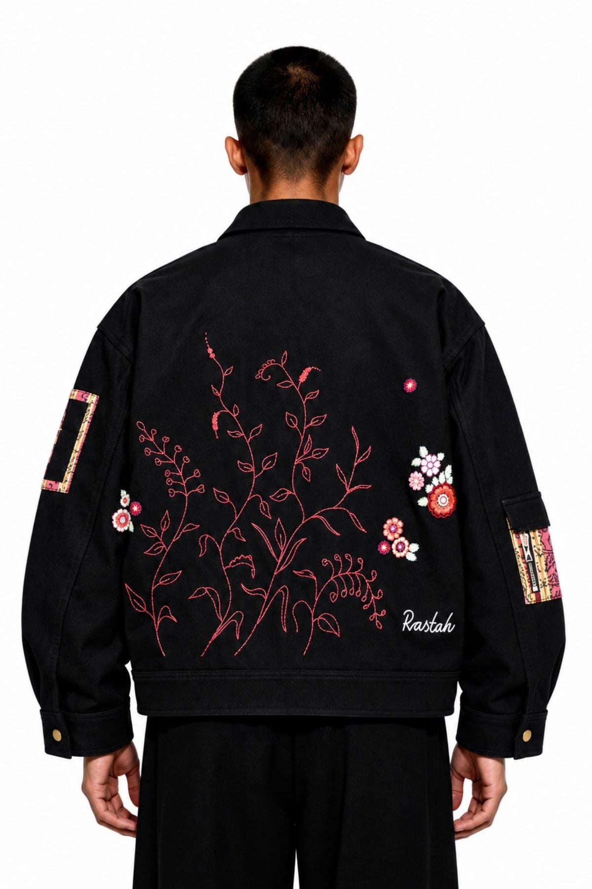 Hand-embroidered outerwear