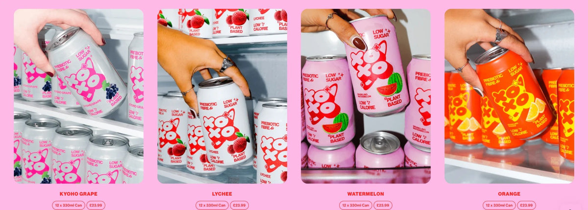 XOXO Soda website